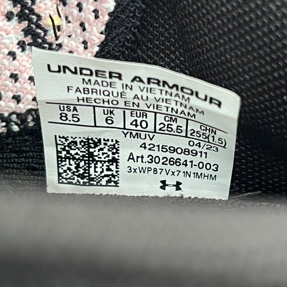 Under Armour UA Flow Breakthru 4 Womens Black Rose Gold, Sz 8.5 New with Box! - Picture 6 of 14